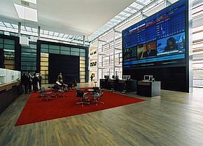 Empfangshalle neue Börse Frankfurt