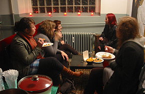 2009 feierten Studenten und Künstler die erste Hofparty in den Kleinschen Höfen.