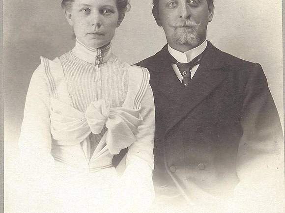 Luise Hager und Philipp Klein kurz vor ihrer Hochzeit 1901.