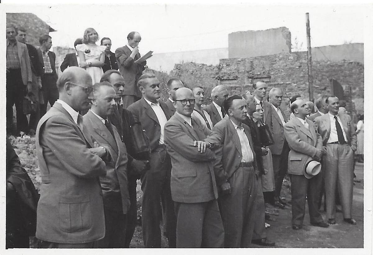 Richtfestfeier Elisabethenstraße 70 (1951)