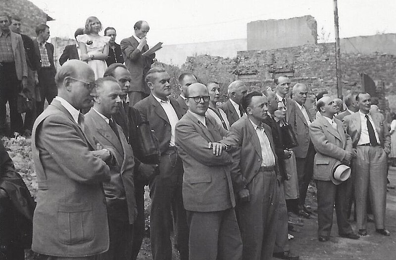 Richtfestfeier Elisabethenstraße 70 (1951)