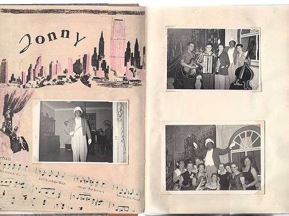 Jeder Hausball wurde in einem Fotoalbum dokumentiert, das Luisa Haldy kreativ und  ideenreich gestaltete. 