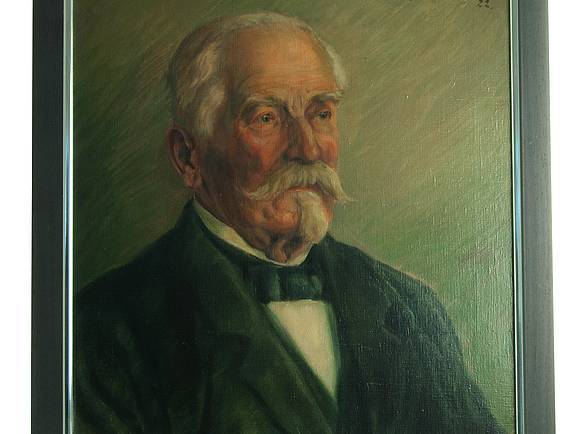 Ein gemaltes Porträt von Wilhelm Klein.