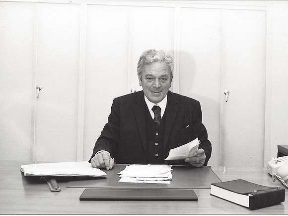 Geschäftsführer Hans Bentz, 1972.