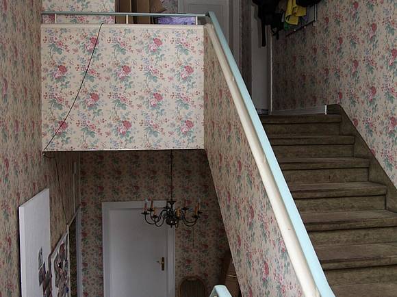 Das Treppenhaus der Wohnung "Nothhelfer" war ein Charakteristikum für die Besonderheit der Studenten-WGs in den Kleinschen Höfen. 