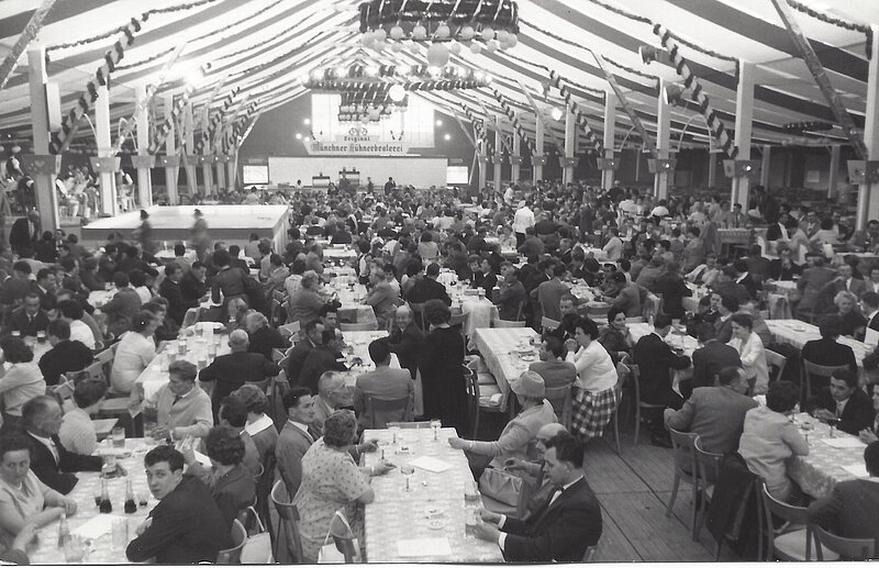 Die große Feier in Mainz 1962 wurde in einem Zelt für 3000 Personen gefeiert.