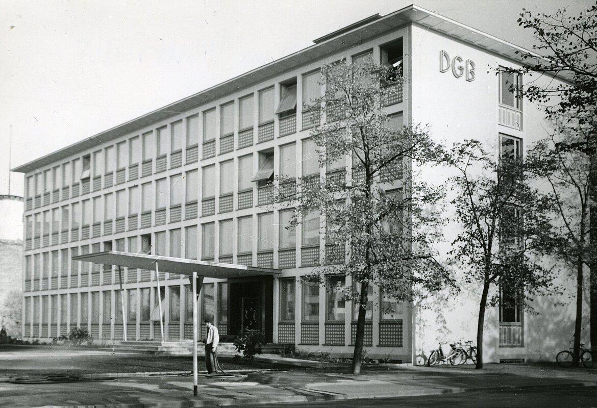 DGB-Gewerkschaftshaus in der Rheinstraße in Darmstadt
