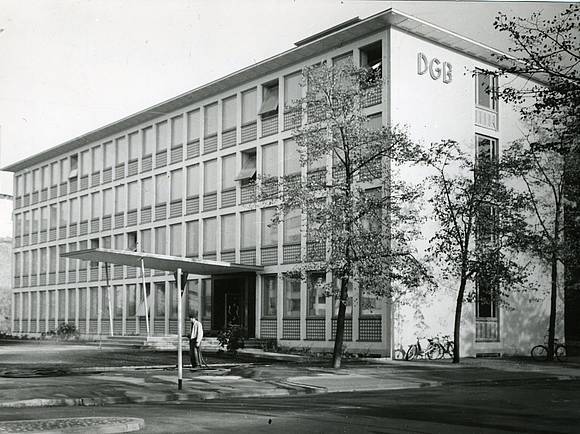 DGB-Gewerkschaftshaus in der Rheinstraße in Darmstadt