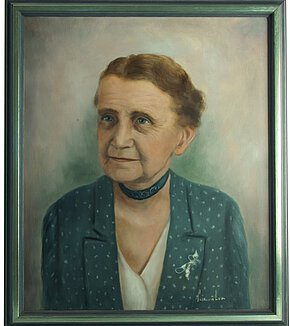 Das gemalte Porträt von Luise Klein.