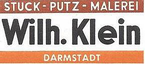 Das Logo, mit dem die Firma Klein in ganz Darmstadt bekannt wurde. Es wurde Anfang der 50er Jahre entworfen und 40 Jahre lang zum Firmensymbol.